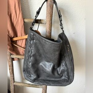 Jen & Co wiven detail hobo bag medium faux leather